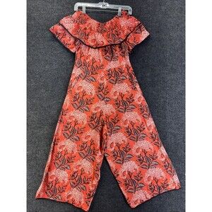 Kopal Anthropology Women's Jumpsuit  Romper Orange/Coral Size Small EUC